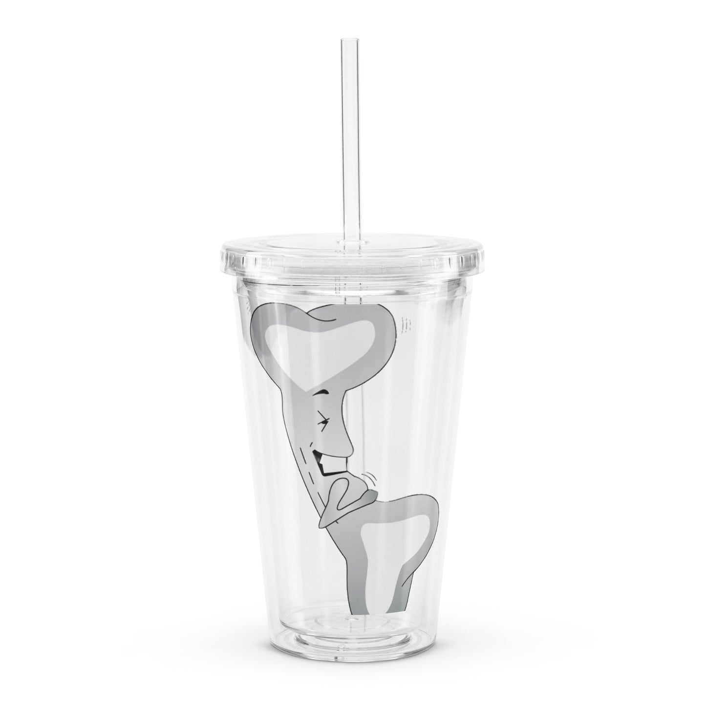 Mr. Bonz Clear Plastic Tumbler